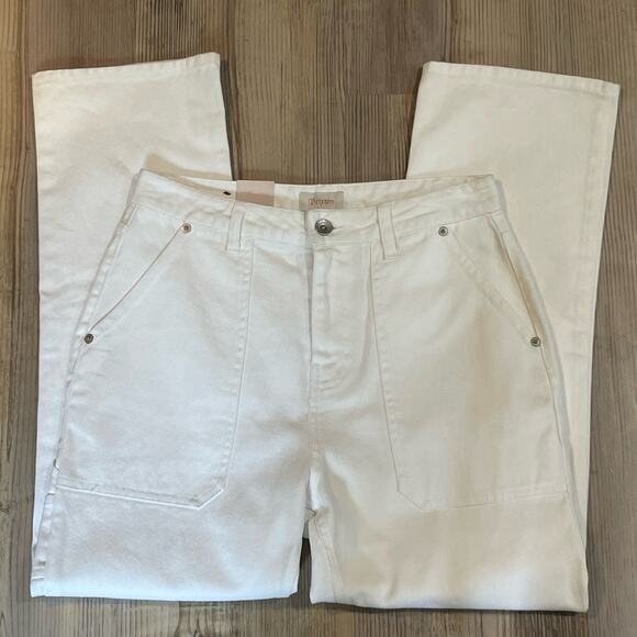 Brixton NWT White High Waisted Carpenter Jean - size 28 - Picture 4 of 8